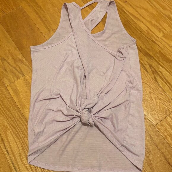 Athleta Tops - Athleta Shirt Womens Backless/Tie Back Tank Top Lilac Purple RN#54023 Size XS
